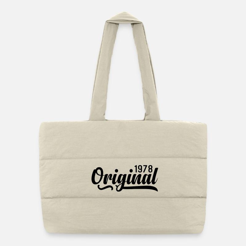 1978 birthday 47 years old, retro 1978 Puffer Shopping Bag