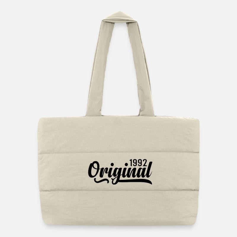 1992 birthday 33 years old, retro 1992 Puffer Shopping Bag