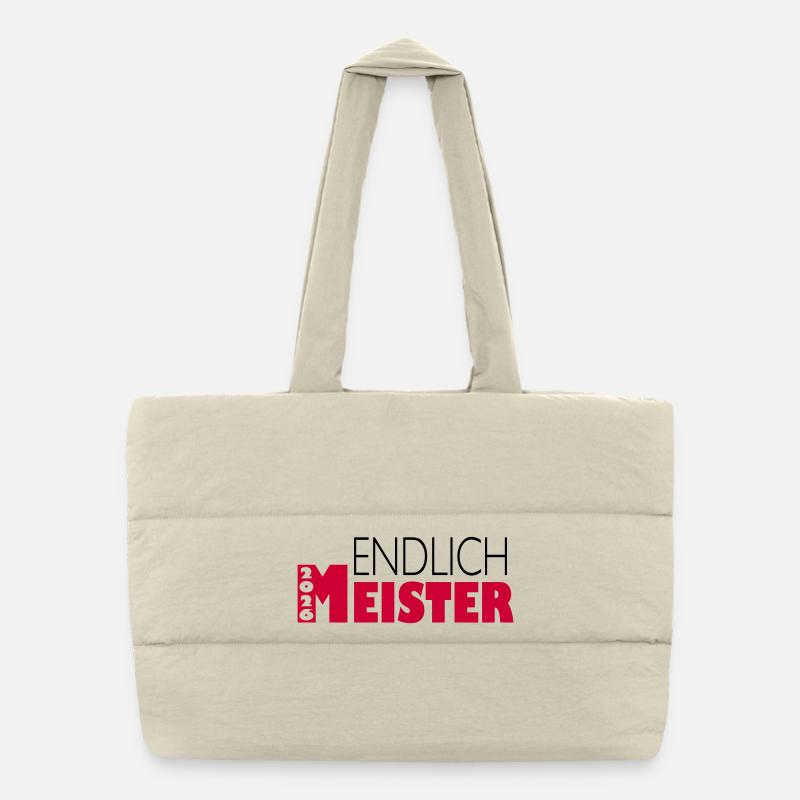 Endlich Meister 2026 Puffer-Einkaufstasche