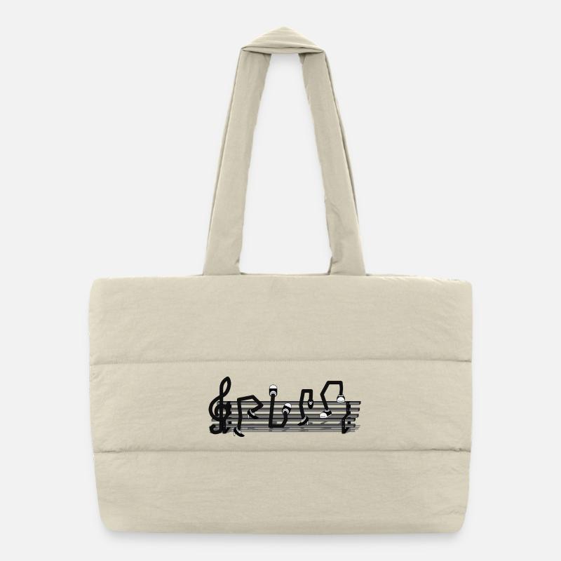 GIB DIE NOTE Puffer-Einkaufstasche