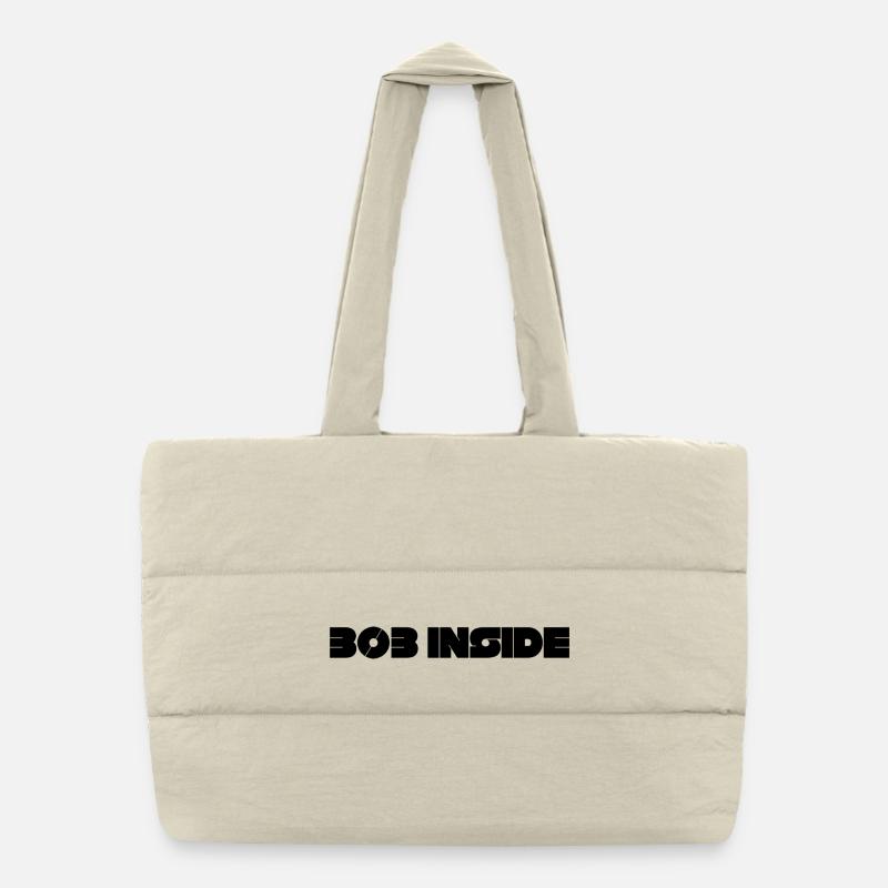 303 Inside Techno Rave - Puffer Shopping Bag - natural
