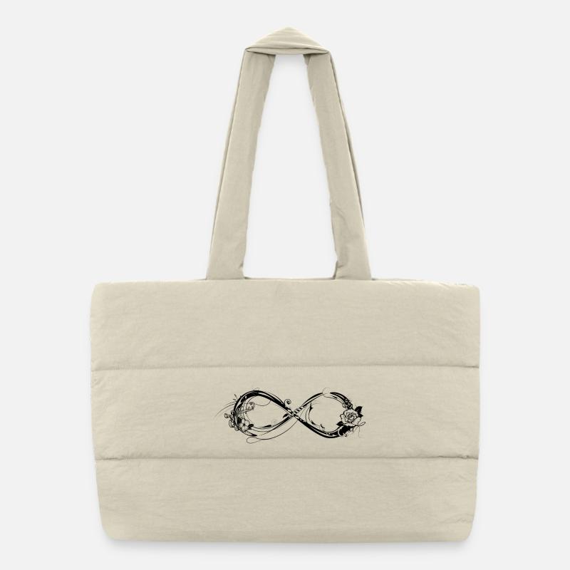 A symbol of infinity Sac shopping matelassé