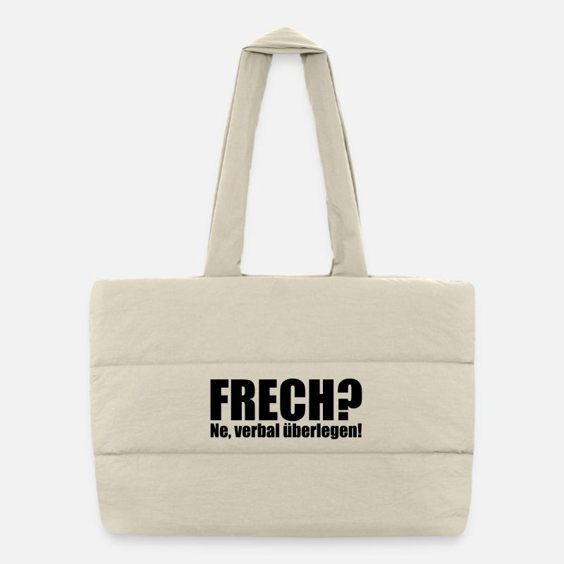 Méchant? Ne verbalement supérieure! Sac shopping matelassé