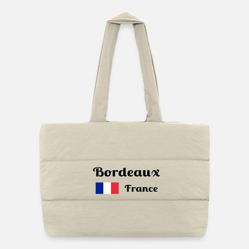 Bordeaux Frankreich - Stilvolle Drucke Puffer-Einkaufstasche