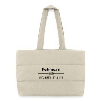 Fehmarn - Puffer-Einkaufstasche - Naturweiß - Vorne