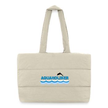 AQUAHOLIC - Sac shopping matelassé - blanc naturel - Devant