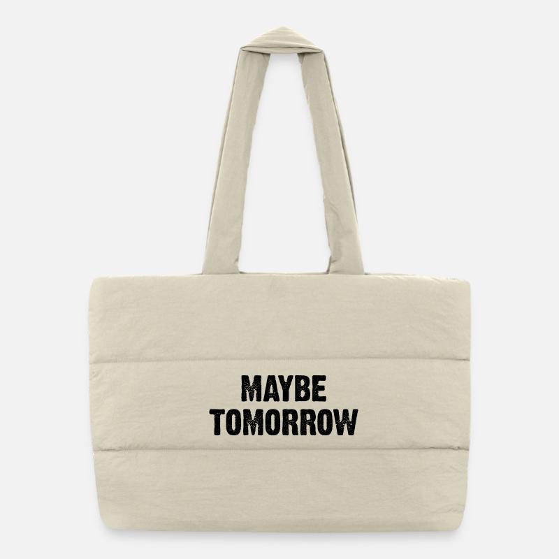 Peut-être demain Sac shopping matelassé
