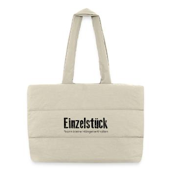 Single piece: may contain small defects - Puffer Shopping Bag - natural - Front