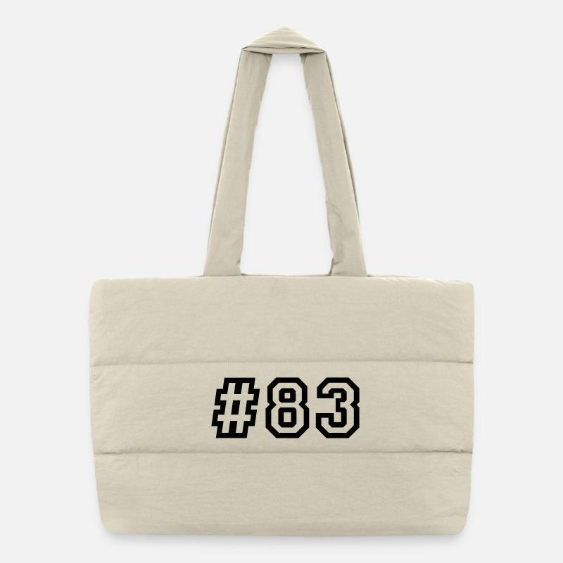 1983 Born 43rd Birthday 43 years old Puffer Shopping Bag