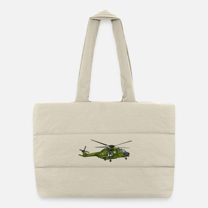 Hélicoptère Sac shopping matelassé