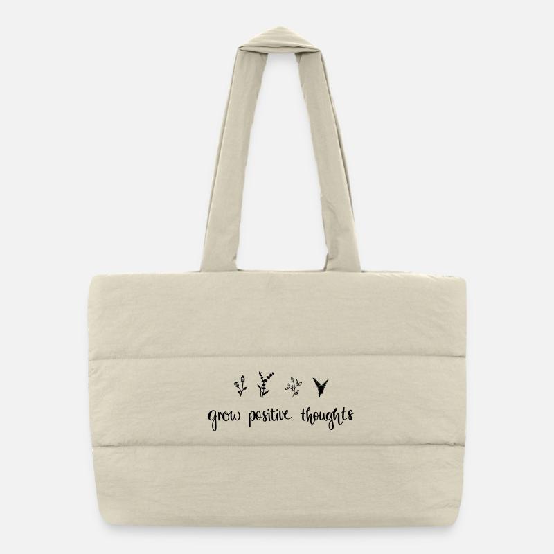 développer des pensées positives - Nature Sac shopping matelassé