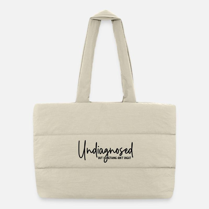 Non diagnostiqué mais quelque chose ne va pas Sac shopping matelassé