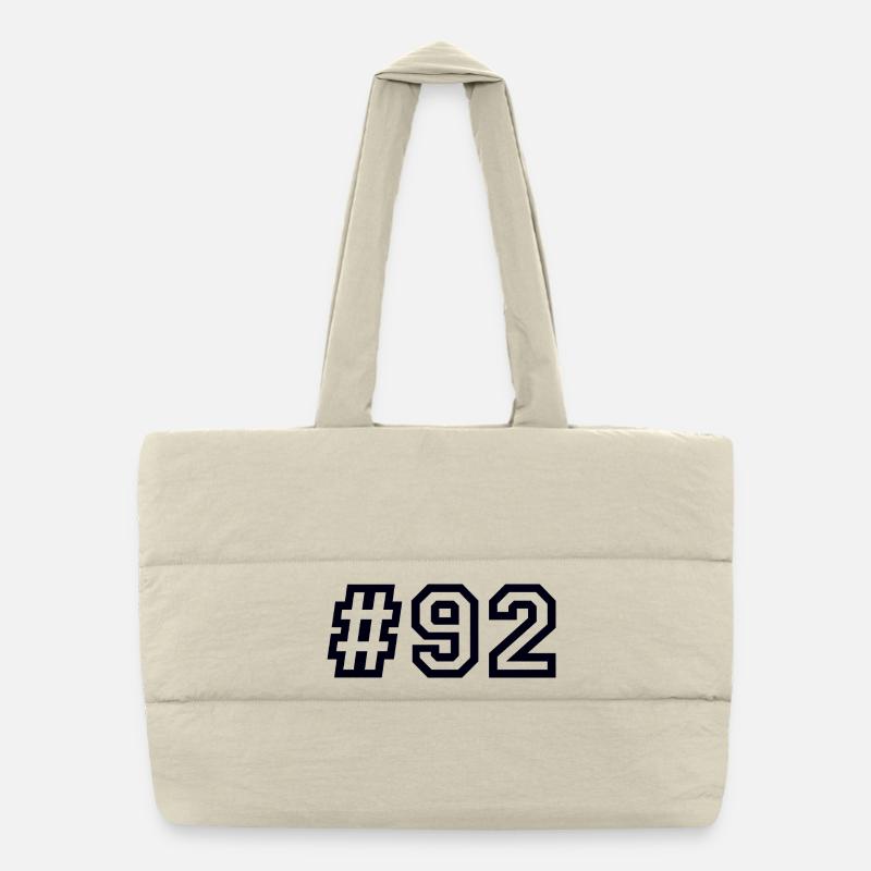 1992 Hashtag 92 Puffer-Einkaufstasche