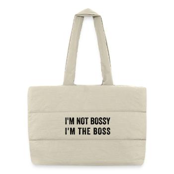 I'M NOT BOSSY IM THE BOS-S - Puffer Shopping Bag - natural - Front