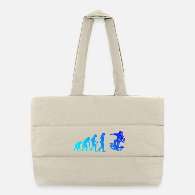 Œuvres modernes de snowboard Sac shopping matelassé