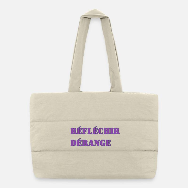 RÉFLÉCHIR DÉRANGE Sac shopping matelassé