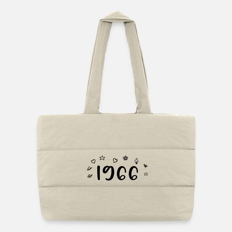 1966 Anniversaire 1966 Retro 1966 Sac shopping matelassé