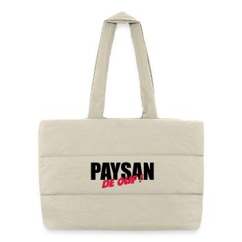 Paysan de ouf ! - Sac shopping matelassé - blanc naturel - Devant