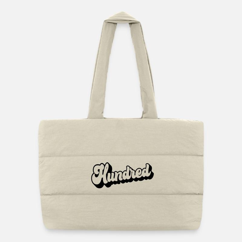 Cent 100e anniversaire Hommes Femmes 100 ans Sac shopping matelassé