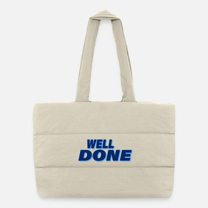 WELL DONE Puffer Shopping Bag