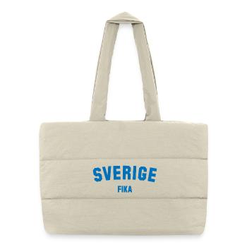 FIKA Suède Schweden - Sac shopping matelassé - blanc naturel - Devant