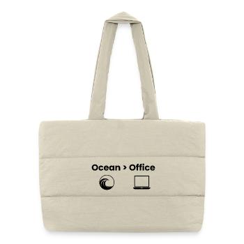 Chemise Ocean > Office Adventure - Sac shopping matelassé - blanc naturel - Devant
