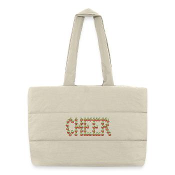 Tomatoes cheer - Puffer Shopping Bag - natural - Front