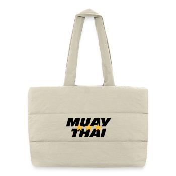 Muay Thai - Puffer Shopping Bag - natural - Front