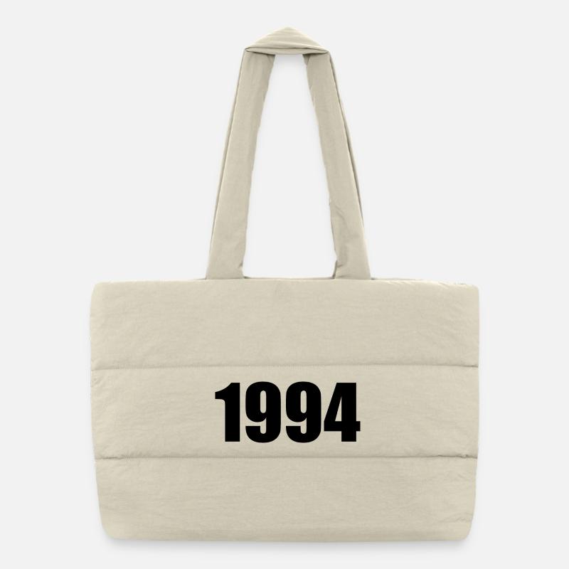 Personalize 1994 Birthday Template Design Puffer Shopping Bag