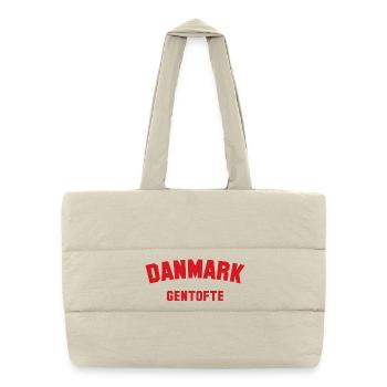 GENTOFTE Danmark, Danemark - Sac shopping matelassé - blanc naturel - Devant