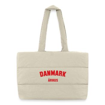 ARHUS Danmark, Danemark - Sac shopping matelassé - blanc naturel - Devant