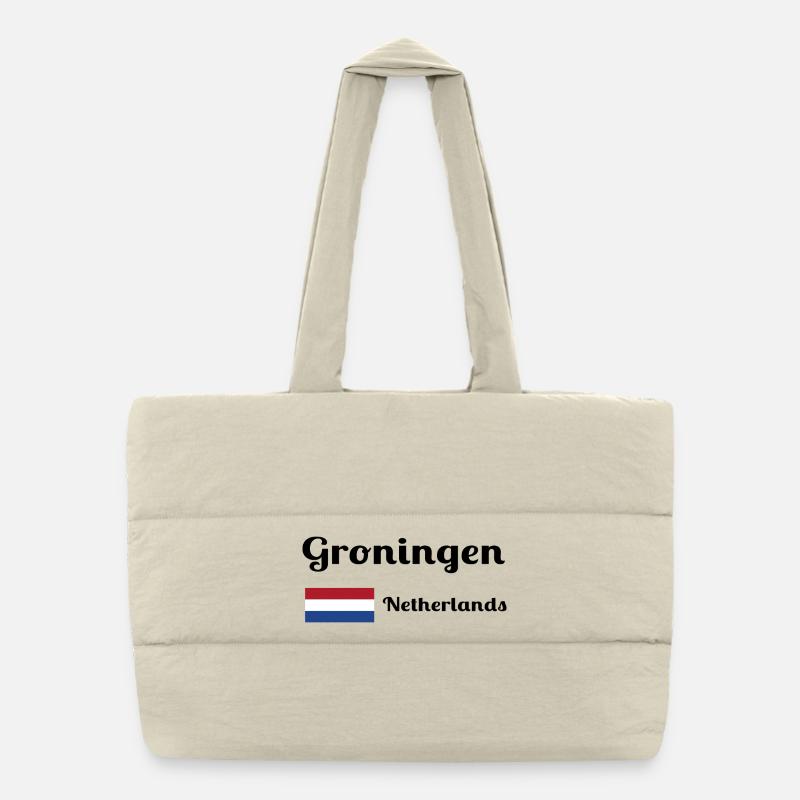 Groningue, Pays-Bas - Imprimés élégants Sac shopping matelassé