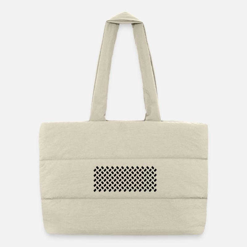 Muster aus Modulen im Rapport Puffer-Einkaufstasche