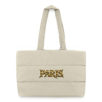 Police de CRÂNE de PARIS - Sac shopping matelassé - blanc naturel - Devant