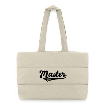 Master 2026 Abschluss Promotion Sponsion - Puffer-Einkaufstasche - Naturweiß - Vorne
