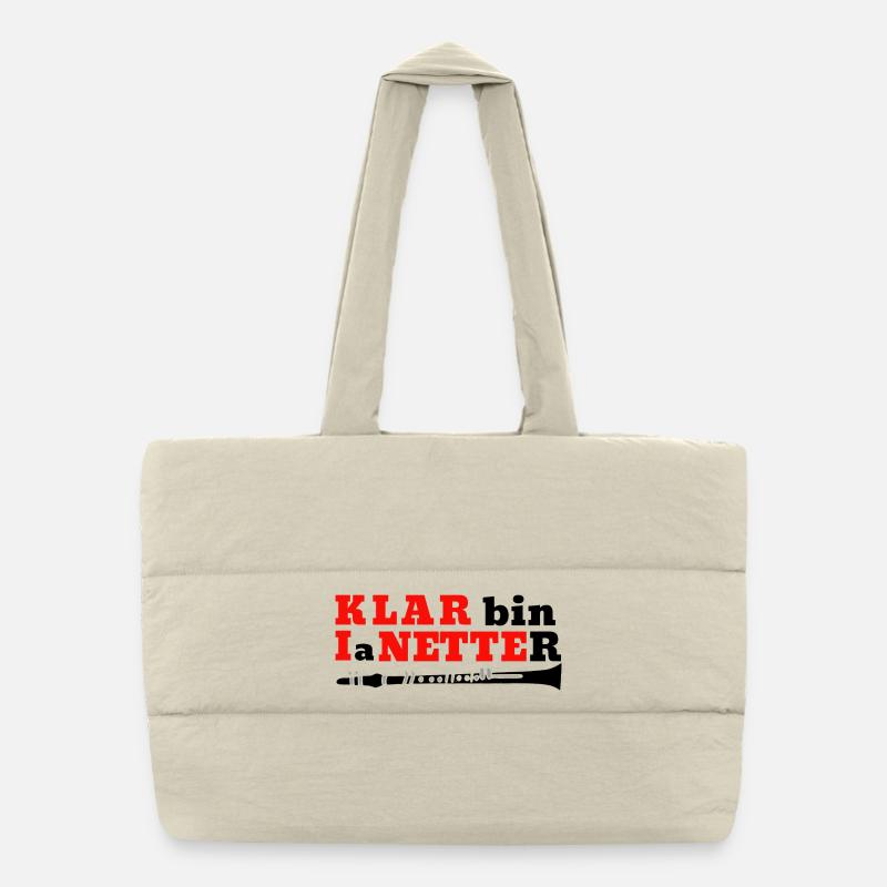 Clarinet - Klar bin I a Netter - Clarinetist Puffer Shopping Bag