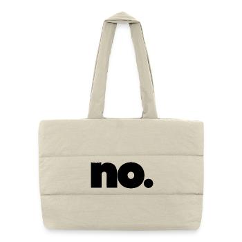 I choose - Puffer Shopping Bag - natural - Front