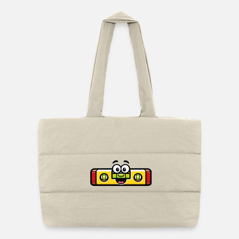 Niveau à bulle mignon outil bricolage Sac shopping matelassé