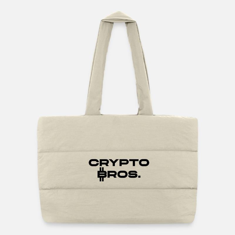 Crypto Bros. Puffer-Einkaufstasche
