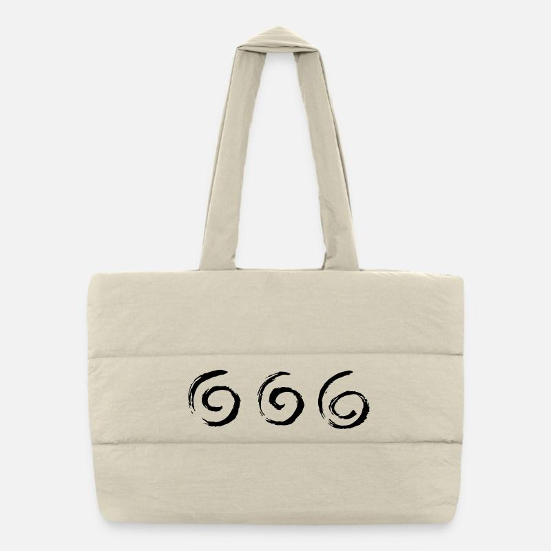 Spirale Spirales Tourbillons S’épanouit Sac shopping matelassé