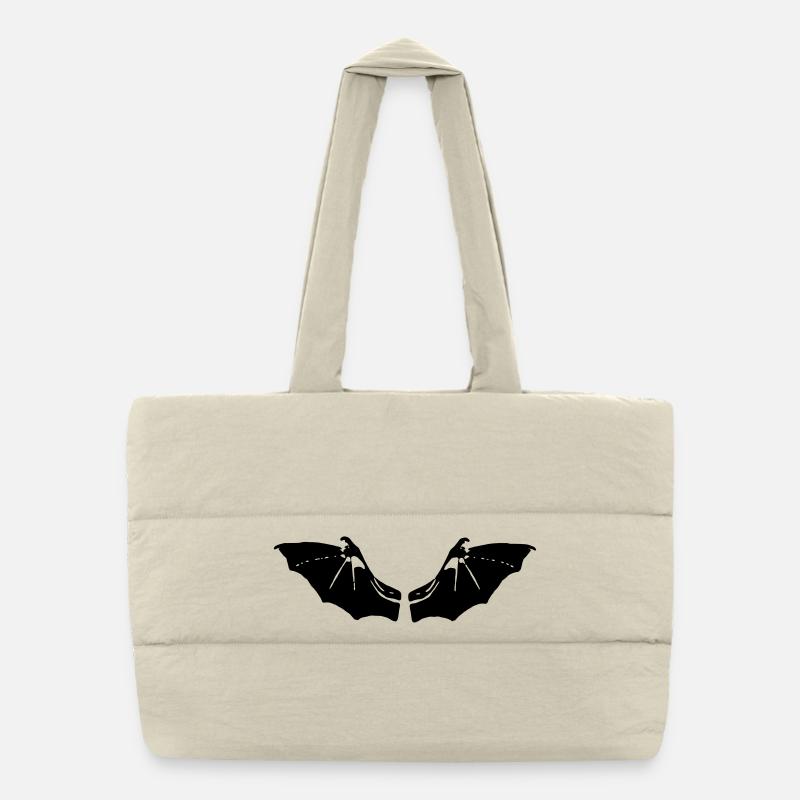 Bat Wings - Puffer Shopping Bag - natural