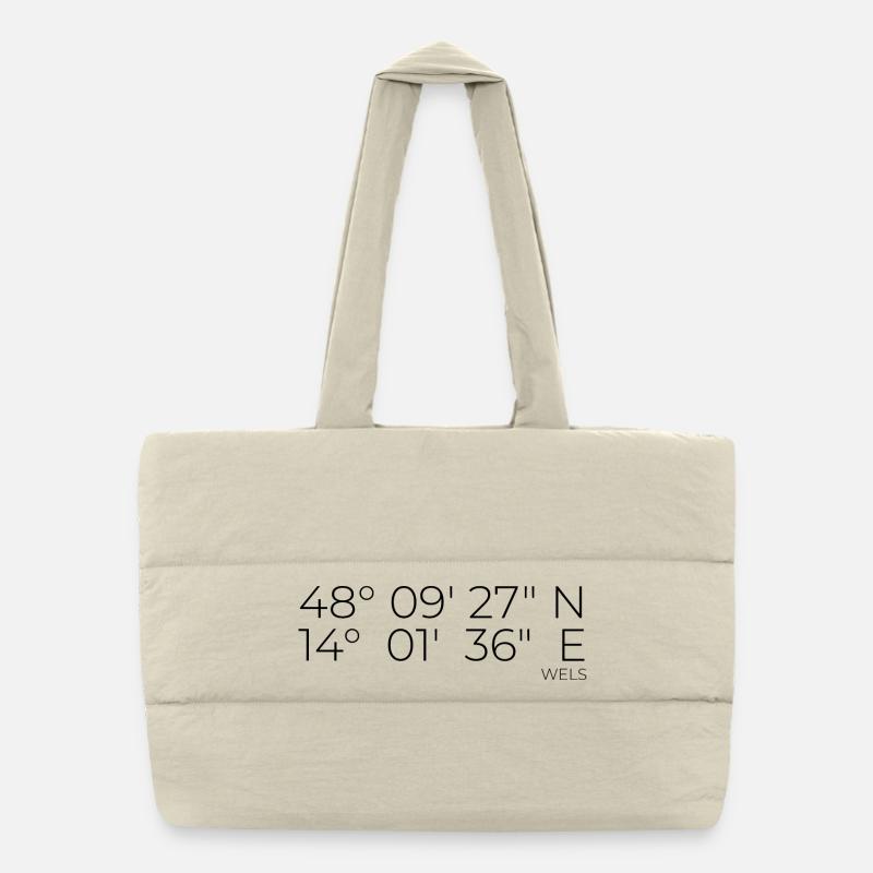 Coordonnées Wels, Autriche Sac shopping matelassé