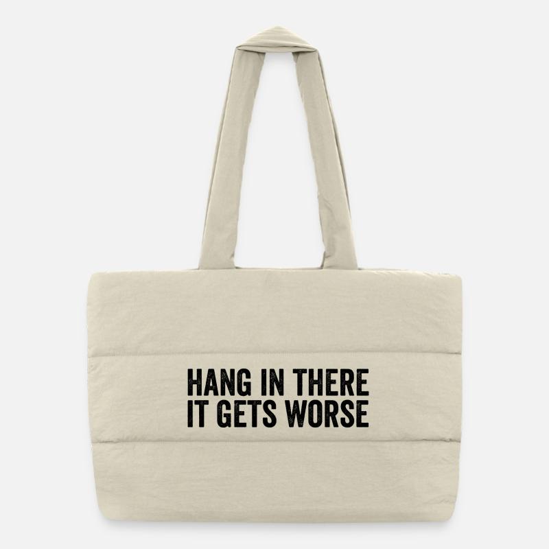Stay tuned, it's getting worse Puffer Shopping Bag