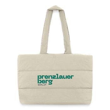Prenzlauer Berg Berlin - Beautiful, simple design - Puffer Shopping Bag - natural - Front