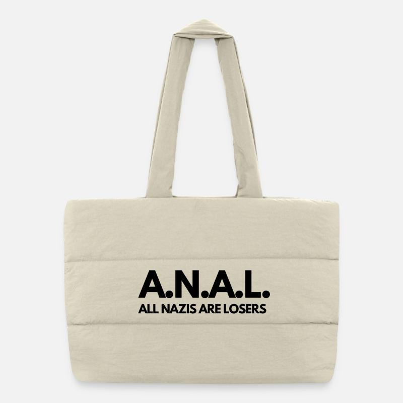 A.N.A.L. Tous les N*zis sont Perdants ! Sac shopping matelassé