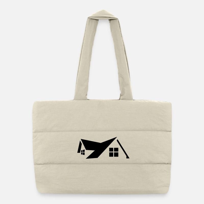 Logo Haus Puffer-Einkaufstasche