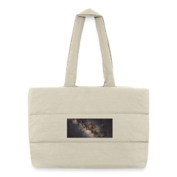 Foto Tasse MilkyWay - Puffer-Einkaufstasche - Naturweiß - Vorne