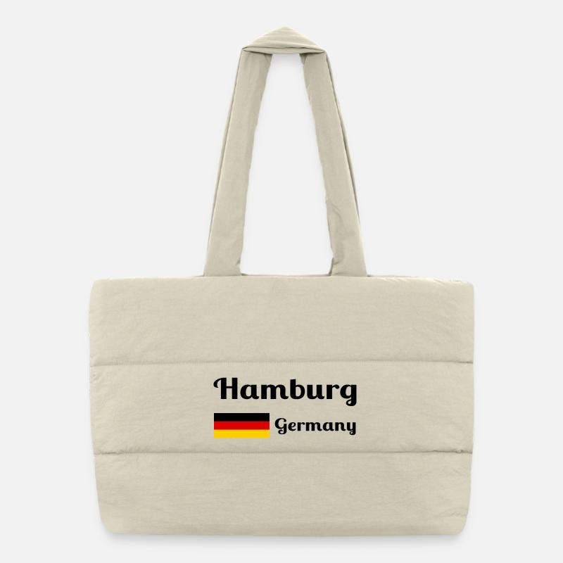 Hambourg, Allemagne - Imprimés élégants Sac shopping matelassé