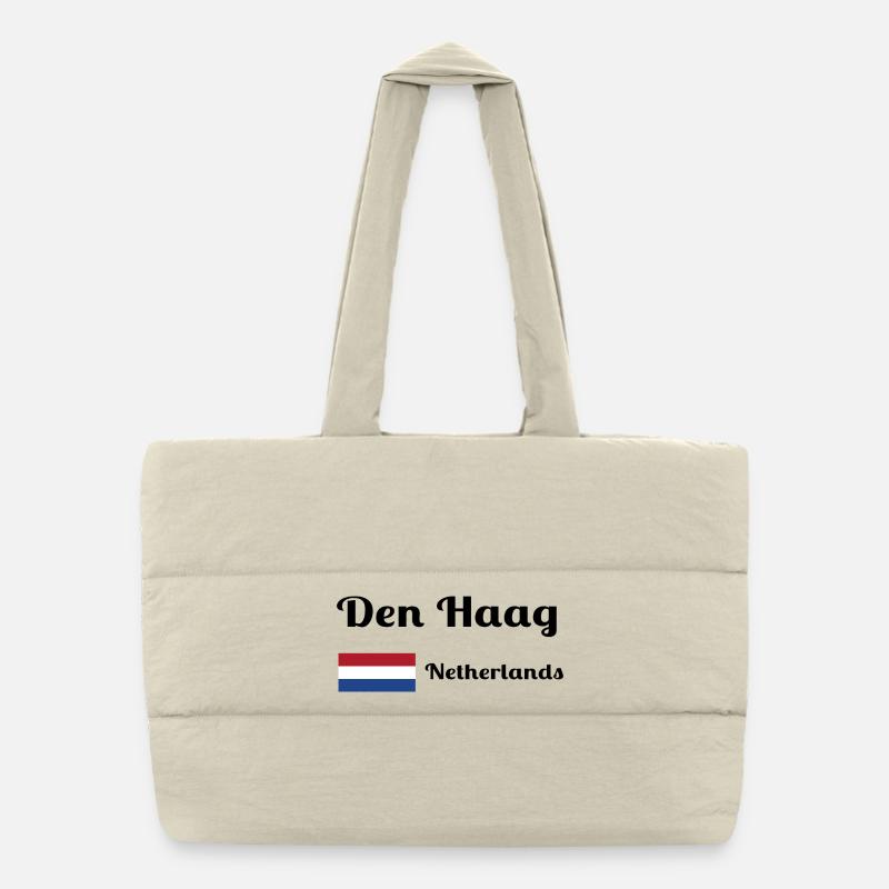 Den La Haye, Pays-Bas - Imprimés élégants Sac shopping matelassé