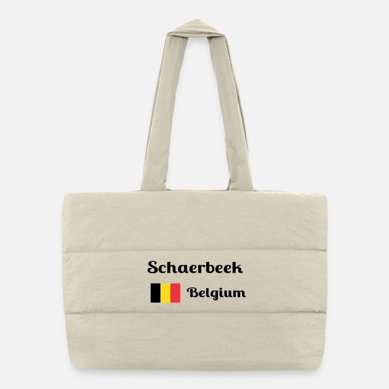 Schaerbeek Belgium- Stylish prints Puffer Shopping Bag